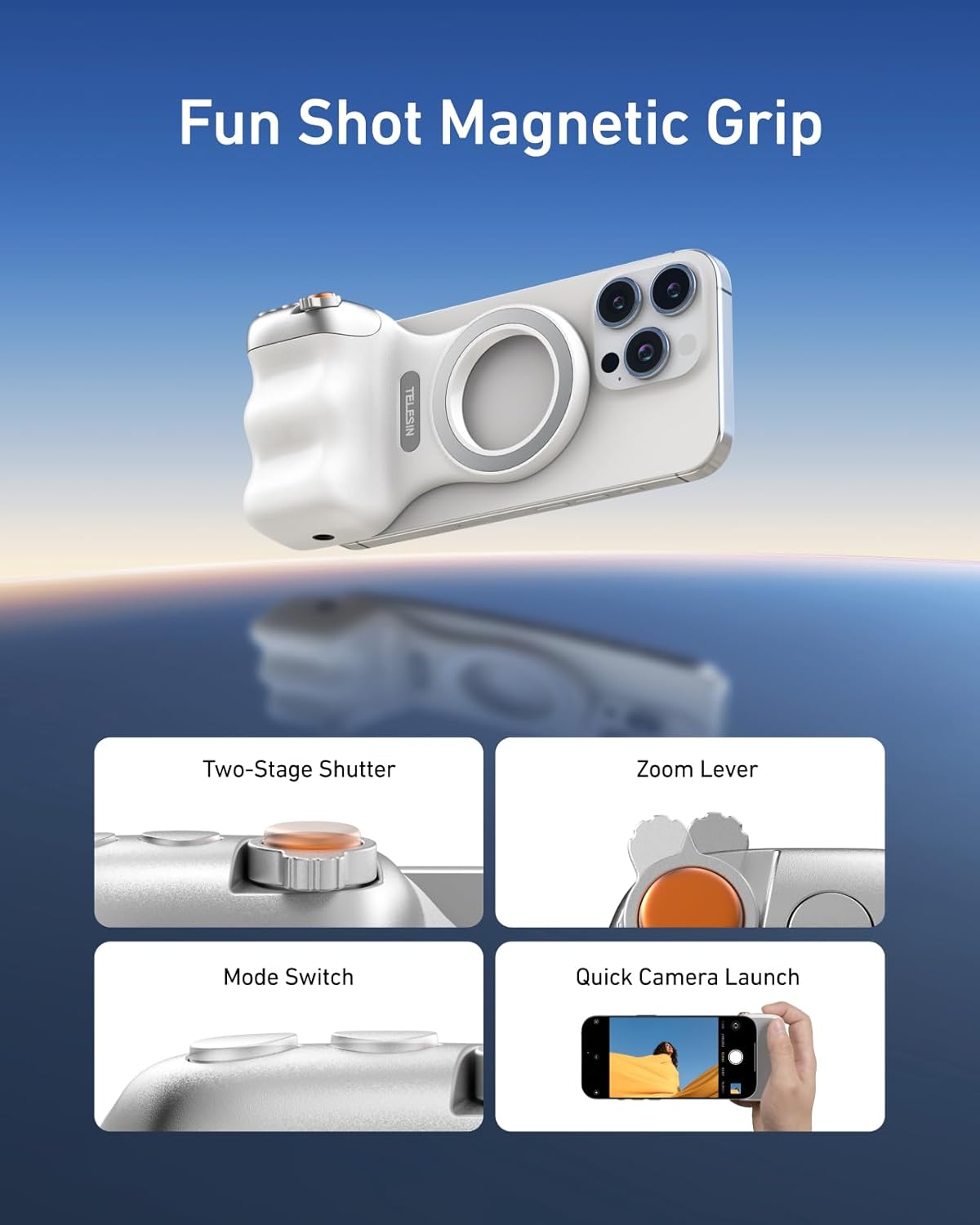 Magnetic Camera Grip