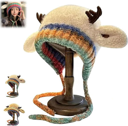 Festive Reindeer Beanie