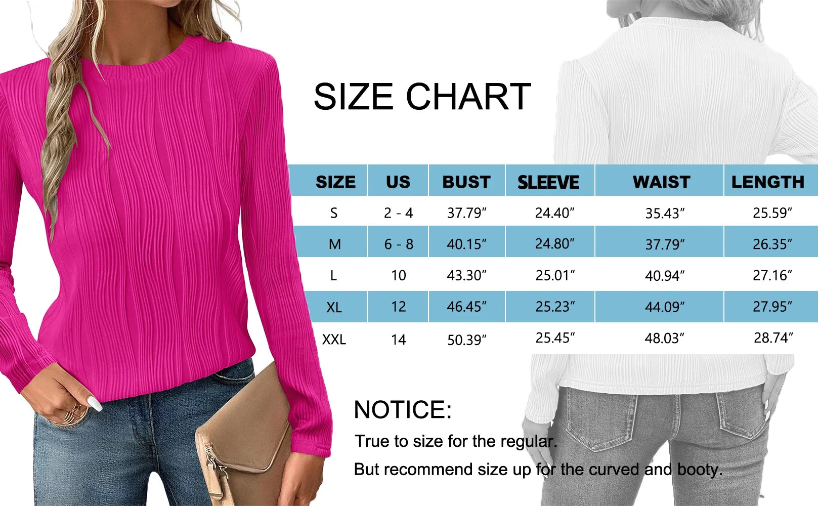 Textured Blouses for Women Crewneck Dressy Womens Tops Casual Long Sleeve Fall Shirts