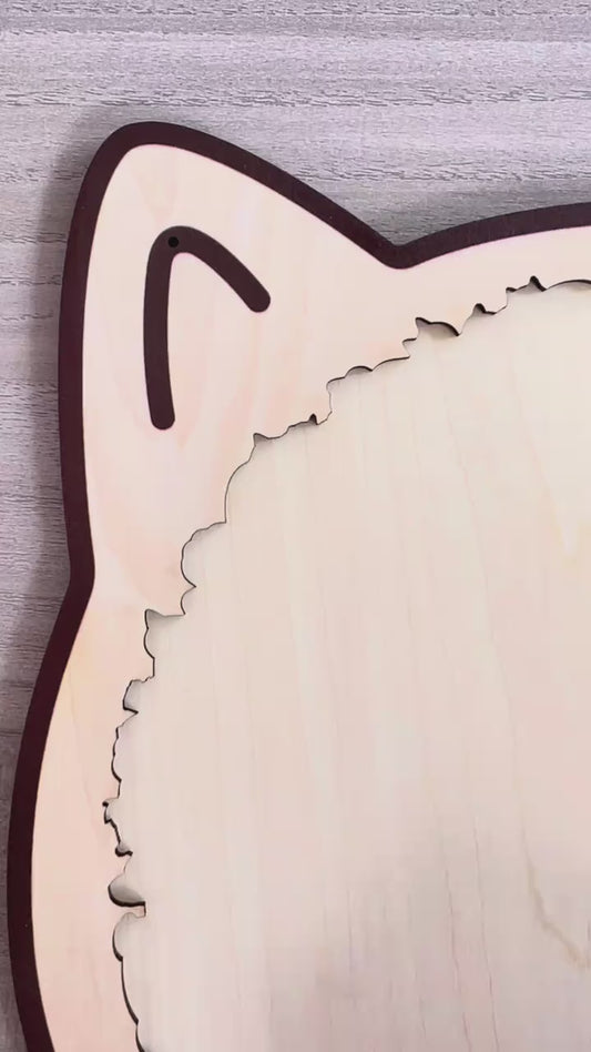 Cat-Shaped Wooden Jigsaw Puzzle™