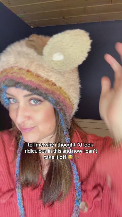 Festive Reindeer Beanie